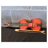 Vtg Miniature Violin w/ Bow
