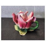 Capodimonte Porcelain Flower Figurine