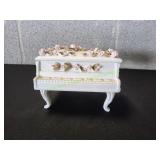 Vtg Geo Z Lefton Porcelain Piano Trinket Box