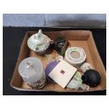 Vtg Trinket Boxes, Perfume Bottles & More