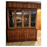 Vtg MCM 2pc China Cabinet