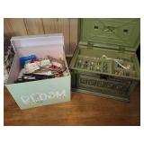 Lot of Sewing Bobbins, Sewing Supplies & More