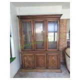 Vtg MCM 2pc China Cabinet