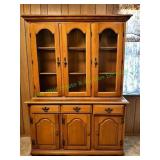 Vtg 2pc China Cabinet
