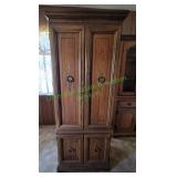 Vtg Singer Space Saver Sewing Machine Cabinet