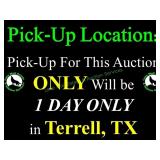 PICKUP LOCATION IS IN TERRELL, TEXAS