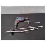 3/8" Electric Drill w/ Auger Attachments