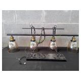 Uolfin 4-Light Black & Gold Chandelier