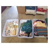 Totes of Material, Sewing Patterns & More
