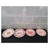 (4) Vtg Decorative Plates