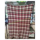 Plaid Fleece Throw Blanket