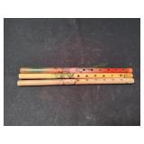 (3) Vtg Chinese Transverse Flutes