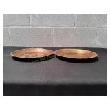 (2) Vtg Cooper Isreal Decorative Plates