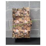 Vtg Faithful Companion Rolling Tapestry Tote Bag