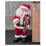 12" Dancing Santa Playing Violin