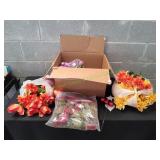 Box of Faux Flowers