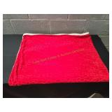 Red Sherpa Throw Blanket