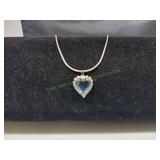 Sterling Silver 16' Necklace w/ Heart Pendant