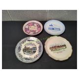 (4) Vtg Decorative Plates