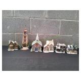 Lot of Christmas Village Houses