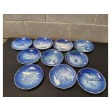 (10) Vtg Bing & Grondahl Christmas Plates