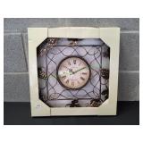 Bronze-Tone Decorative Metal Wall Clock