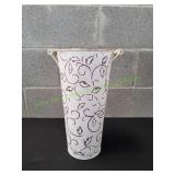 13' White Metal Decorative Can