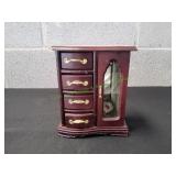 Vtg Armoire Style Jewelry Box