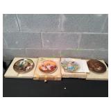 (4) Vtg Decorative Plates