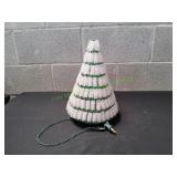 Vtg Tabletop Crafted Light-Up Christmas Tree