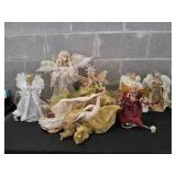 Lot of Angel Tree Toppers & More