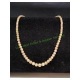 Vtg 13' Cream Colored Faux Pearl Choker