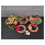 Lot of Holiday Wreaths