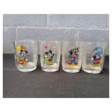 (4) McDonald's Walt Disney World Glass Tumblers