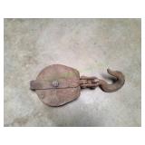 Vtg Extra Large Industrial Pulley Block