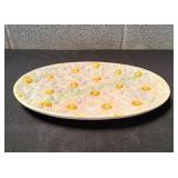 Vtg Gibson Spring Daisy Oval Platter
