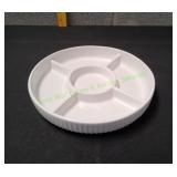 White Porcelain Sectional Tray for Lazy Susan
