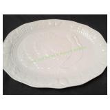 Vtg White Turkey Serving Platter