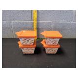 Temp-tations 10oz Old World Square Ramekins w/Lids