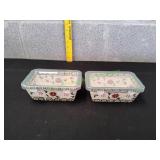 (2) Temp-tations Old World 12oz Mini Loaf Pans