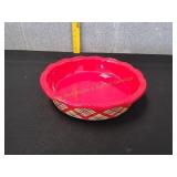 Temp-tations Holiday Plaid 10' Pie Baking Dish