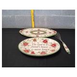 Temp-tations Old World Poinsettia Platters