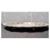 Vtg 16' Round Silver-Plated Serving Platter