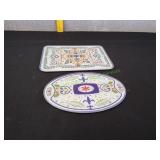 Temp-tations Old World Glass Trivets, 2pc