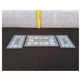 Temp-tations Old World Glass Trivets, 3pc