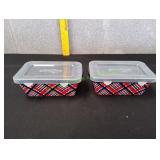 (2) Temp-tations Holiday Plaid 12oz Mini Loaf