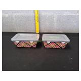 (2) Temp-tations Holiday Plaid 12oz Mini Loaf