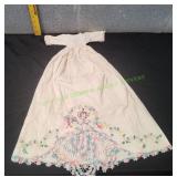 Vtg Embroidered Pillowcase Doll Dress