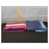 (2) Crochet Throw Blankets