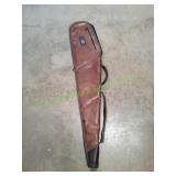46x9 Brown Faux Leather Rifle Case
